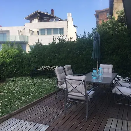 Flat With 160 M Of Garden, Sea Views Bilbao-getxo 公寓 格乔