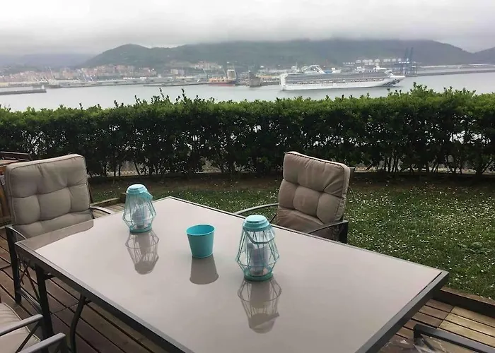 Flat With 160 M Of Garden, Sea Views Bilbao-getxo * 格乔